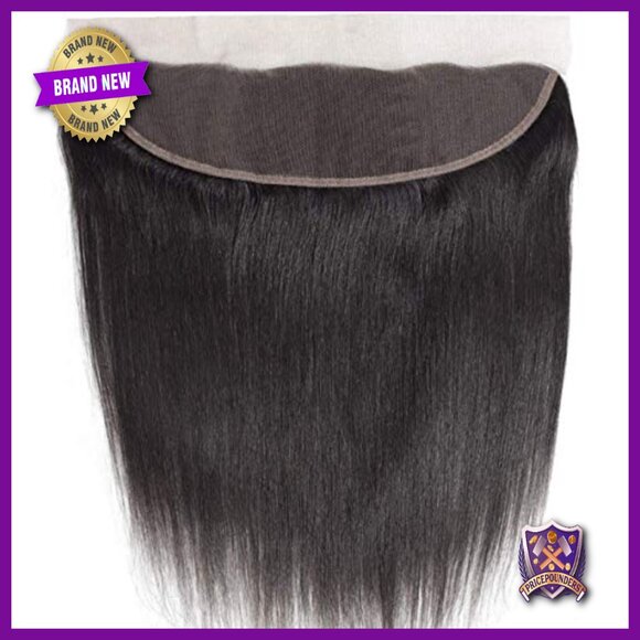 13x4 Lace Frontal Closure Human Hair 18 Inch Brazilian Straight Virgin Hair main image 5